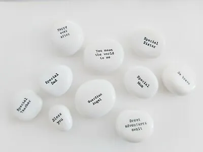 £4.45 • Buy Sentimental Porcelain Pebbles By East Of India - Ideal Gift - Various Designs