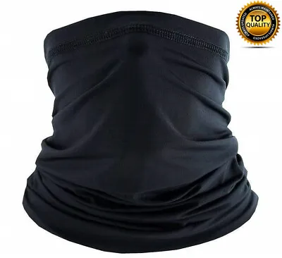 1-12 Pcs Black Tube Scarf Bandana Head Face Mask Mouth Cover Neck Gaiter Lot • $7.88