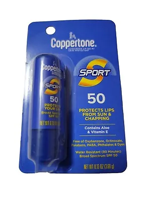 Coppertone SPORT Sunscreen Lip Balm SPF 50 Sunscreen For Lips Water Resistant • $6.65