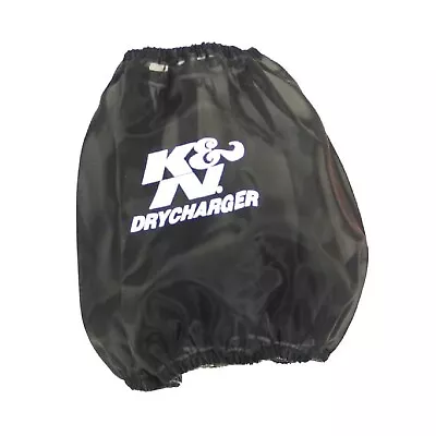 K&N RF-1048DK Universal Black Poly 7.5  Round Tapered DryCharger Air Filter Wrap • $89.99