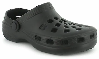 £10 • Buy New Womens/Ladies Black Summer Beach Clogs/Sandals/Shoes UK Size