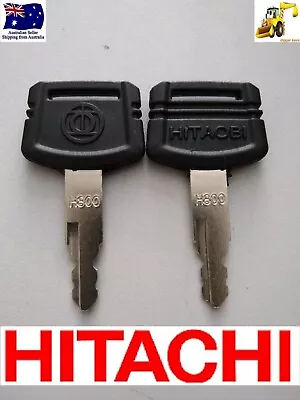 2 X Hitachi Excavator Plant Digger Keys H800 ZAXIS Set Of 2 FREE POSTAGE • $6.50