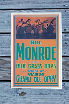 $4.50 • Buy Bill Monroe 1944 Concert Tour Poster--