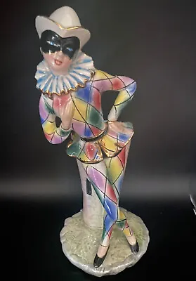 $98 • Buy Giovanni Girardi Vintage 75- Artenova - Statuette, Harlequin - Ceramic READ