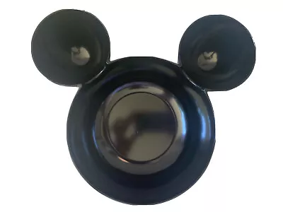 Disney Mickey Mouse Ears Zak! Designs Black Melamine Chip And Dip Bowl Large • $14