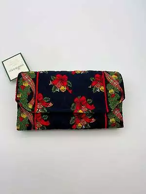 Vera Bradley Strap Wallet Crossbody Hen And Holly Christmas Holiday • $46.75