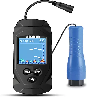 Depth Handheld Fish Finder Display Boat Ice Fishing Finder Sonar Portable Wired  • $69.99