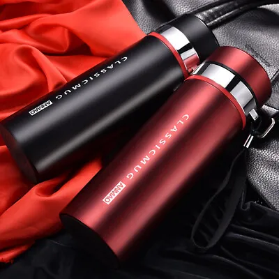 $38.45 • Buy Stainless Steel Water Bottle Vacuum Insulated Thermos Double Wall Flask 1100ML