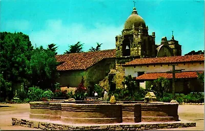 Mission Fountain Carmel Mission Carmel California UNP Chrome Postcard  • $2.66