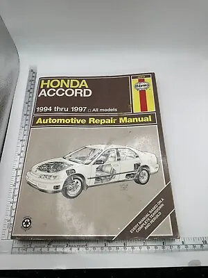 Haynes 1994 To 1997 Honda Accord Repair Manual 42013 All Models Pre Owned • $17.99