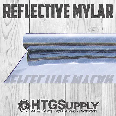 MYLAR 25 50 100 150 Ft ROLL Reflective Film 2X THICK Grow Room Tent Silver Shiny • $34.90
