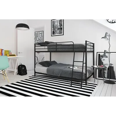 Mainstays Small Space Twin Over Twin Junior Bunk Bed Black • $210