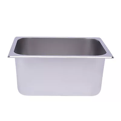 6 Pack Hotel Pans 6  Deep Steam Table Pan 1/2 Half Size 13  L X 10.2  W Commerci • $46.06