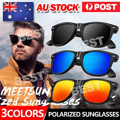 $6.85 • Buy UV400 Polarized Mens Sunglasses Polarised New Sports Style Square Frame Glasses