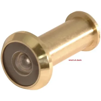 £6.79 • Buy Brass Gold Front Door Viewer Spy Hole Wide 160 Degree  View Locks Home Security