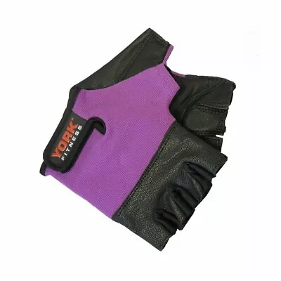 £5.99 • Buy York Ladies Leather Weight Lifting Gloves Women Gym Exercise Fitness Workout