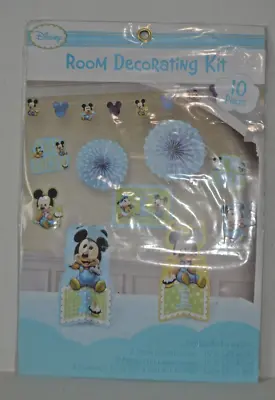 Disney Room Decorating 10 Piece Kit 1st Birthday For Boy Still Sealed In Package • $15.95