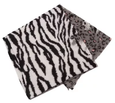 Grey Zebra Print Scarf Animal Wrap Shawl Pink Ladies Leopard New Clearance Sale • £9.99