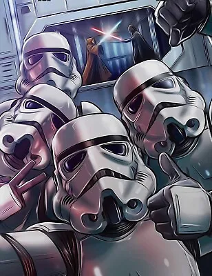 £4.99 • Buy Star Wars Inspired Stormtroopers Selfie Bar Pub Shed Garage Man Cave Metal Sign