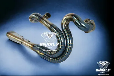 Golden Radiance: Exclusive Blue & Gold 2-into-1 Exhaust For Harley Davidson VROD • $485