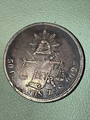 Mexico 1880 Zs S Centavos - .9027 Silver KM#407.8 Second Republic • $32.49