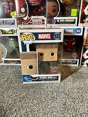 Funko Pop #522 Spider-Man Marvel Special Edition Bombastic Bag-Man • £10.99