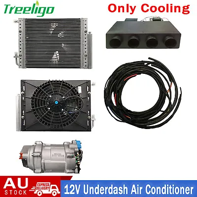 Under Dash Auto Air Conditioner 12V Evaporator System Universal AC Compressor • $1149.99