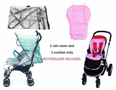 Pink Blue Polka Dot Cushion Rain Cover Set For Mutsy Infant Baby Boy Strollers • $15.99