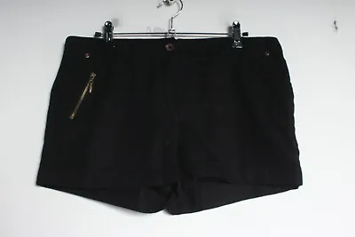 George Womens Safari Chino Shorts - Black - Size 10 (v-i3) • £3.99
