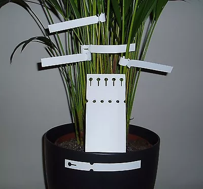 Loop Lock Labels - White 16cm Tie On Plant Labels Plant/tree Tag Label New • £6.40