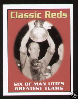 CLASSIC REDS Manchester United Collectors Card Set - Old Man U Team Squad Photos • £5