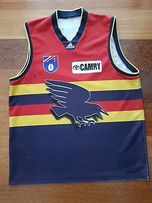 $250 • Buy Rare Late 90's Adelaide Crows Away Jumper Guernsey - AFL / VFL Adidas