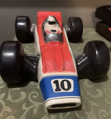 #10 Race Car Indy Car Indianapolis 500 Whiskey Decanter 1970 Ezra Brooks - Empty • $14.99