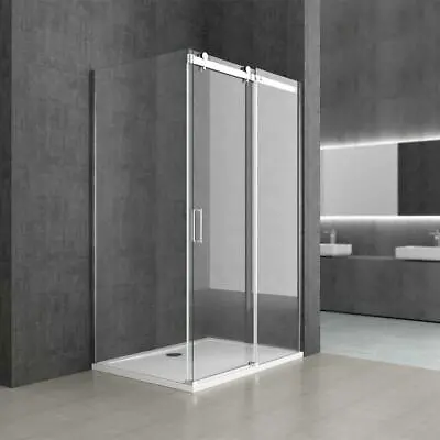£229.99 • Buy Durovin Shower Enclosure Frameless Sliding Safety Glass Door And Side Panel 8mm