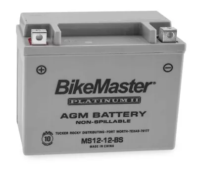 $52.41 • Buy BikeMaster AGM Platinum II Battery - 12 Volt - MS12-12-BS