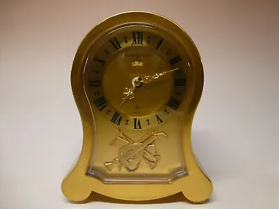 Rare Vintage Reuge Music Box 8 Day Brass Musical Alarm Clock (Watch Video) • $1295