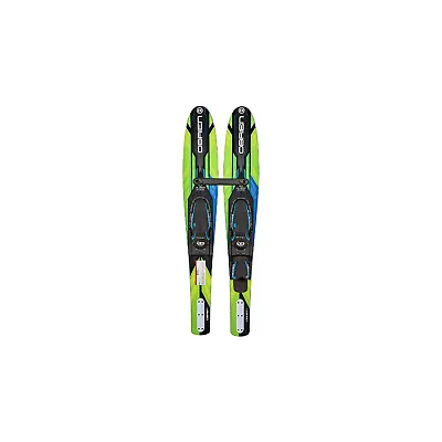 $190.99 • Buy O'Brien 54 In Jr. Vortex Combo Water Skis For Shoe Size Kids 2 To Mens 7, Green