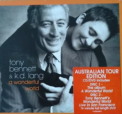 Tony Bennett & K.D. Lang - A Wonderful World Australian Tour Edition CD/DVD VGC  • $26.99