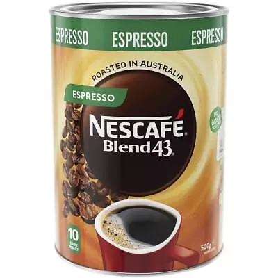 Nescafe Blend 43 Espresso Dark Roast Instant Coffee Tub 500g • $36