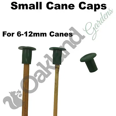 Small Garden Cane Caps Rubber Protectors Toppers Eye Protection Bamboo Plant • £79.95