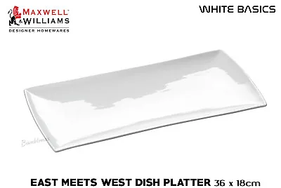 MAXWELL & WILLIAMS WHITE BASICS East Meets West  DISH PLATTER 36 X 18cm  • £14.95