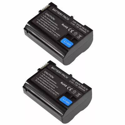 2X Battery For Nikon EN-EL15 EN-EL15e EN-EL15A D7500 D750 D810 D7200 D7000 D7100 • $20.23