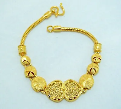 $28.99 • Buy Gorgeous 22K 23K 24K Thai Baht Style Yellow Gold GP Bracelet Jewelry Women