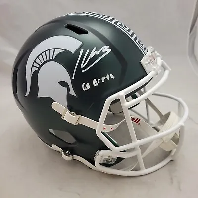 Kenneth Walker Iii Signed Michigan State Spartans Fs Speed Rep Helmet Beckett Qr • $349.99