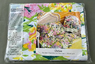 NEW NOS Vintage Unopened Package Stevens Utica 2 Pillow Cases Chelsea Floral • $35