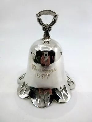 Towle Silversmiths 1997 Silver Plated Pierced Annual Christmas Bell • $11.55