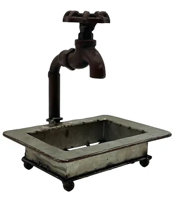 Water Faucet Soap Dish Tray Vintage Style Farmhouse Rustic Decor 7.25” X 5.25” • $19.95