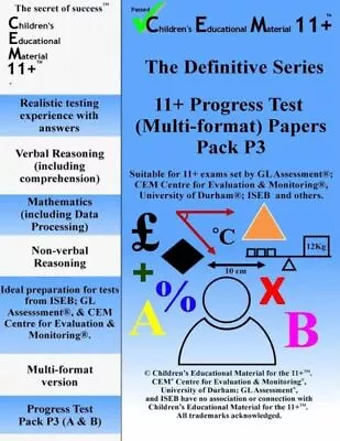 11+ Progress Test Pack P3 • $11.23