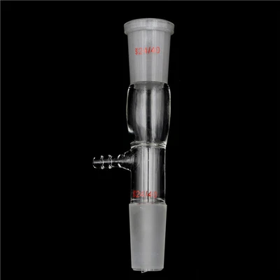 $8.24 • Buy 24/40Glass Vacuum Take-off Adapter Laboratory Straight Tube Gas Inlet Adapt . W1