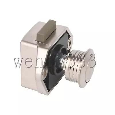 20mm Opening Hole Push Button Keyless Lock Latch Knob Cupboard Caravan Pack Of 5 • $58.14